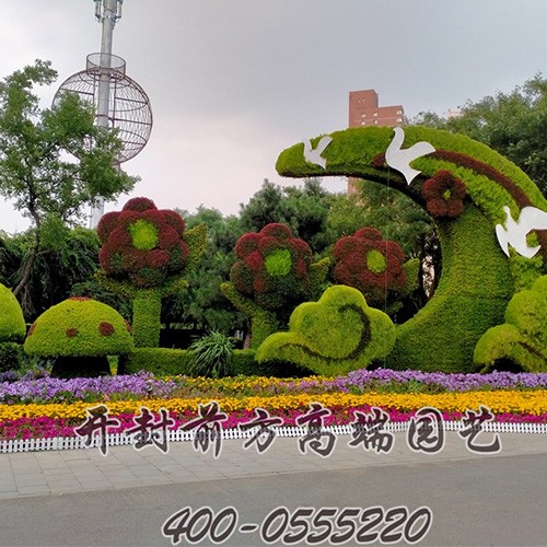 沈阳市大型绿雕五色草造型伍-前方高端园艺